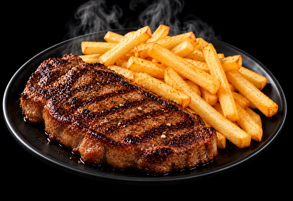 Steak & chips
